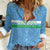 Custom Djibouti Football Women Casual Shirt Come On Riverains de la Mer Rouge