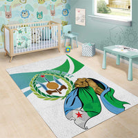 Personalized Djibouti Independence Day Area Rug Midnimo Sinnaan Nabad