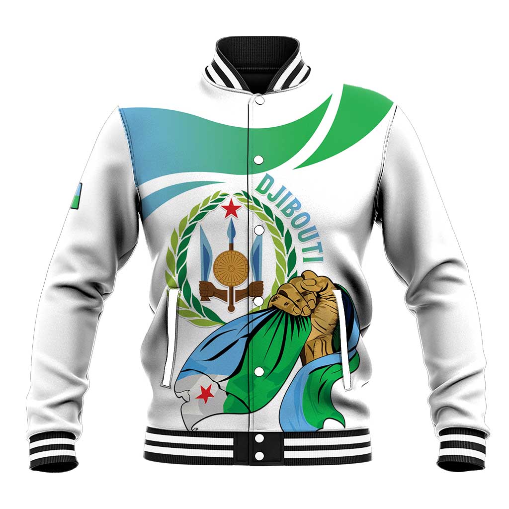 Personalized Djibouti Independence Day Baseball Jacket Midnimo Sinnaan Nabad