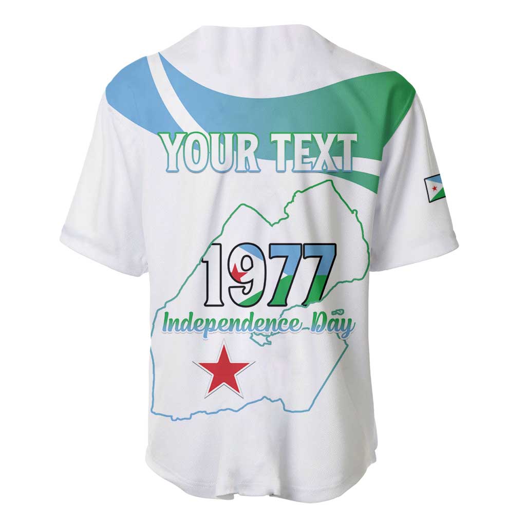 Personalized Djibouti Independence Day Baseball Jersey Midnimo Sinnaan Nabad