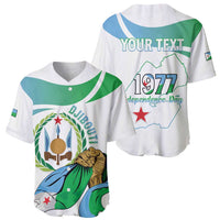 Personalized Djibouti Independence Day Baseball Jersey Midnimo Sinnaan Nabad