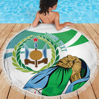 Personalized Djibouti Independence Day Beach Blanket Midnimo Sinnaan Nabad