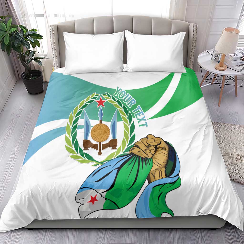 Personalized Djibouti Independence Day Bedding Set Midnimo Sinnaan Nabad