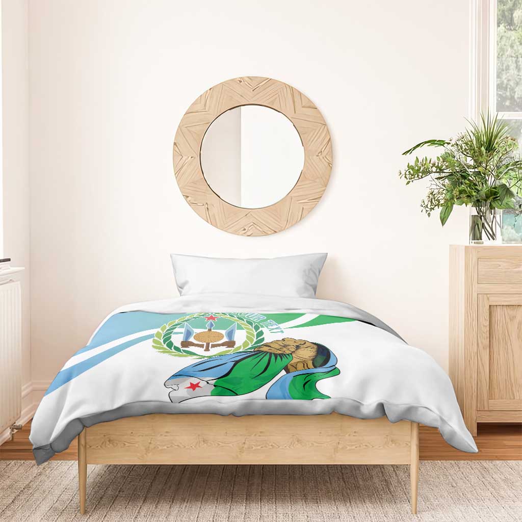 Personalized Djibouti Independence Day Bedding Set Midnimo Sinnaan Nabad