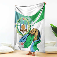 Personalized Djibouti Independence Day Blanket Midnimo Sinnaan Nabad