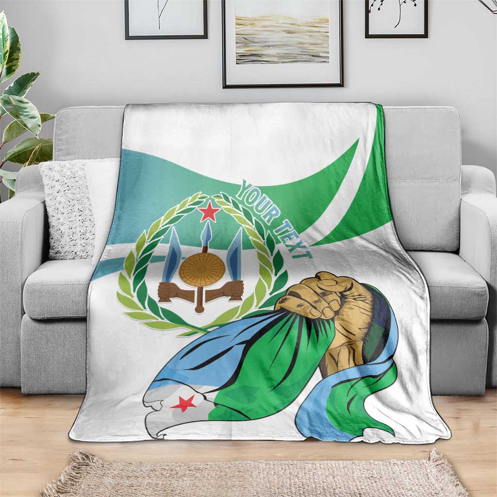 Personalized Djibouti Independence Day Blanket Midnimo Sinnaan Nabad