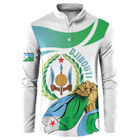 Personalized Djibouti Independence Day Button Sweatshirt Midnimo Sinnaan Nabad