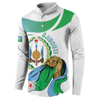 Personalized Djibouti Independence Day Button Sweatshirt Midnimo Sinnaan Nabad