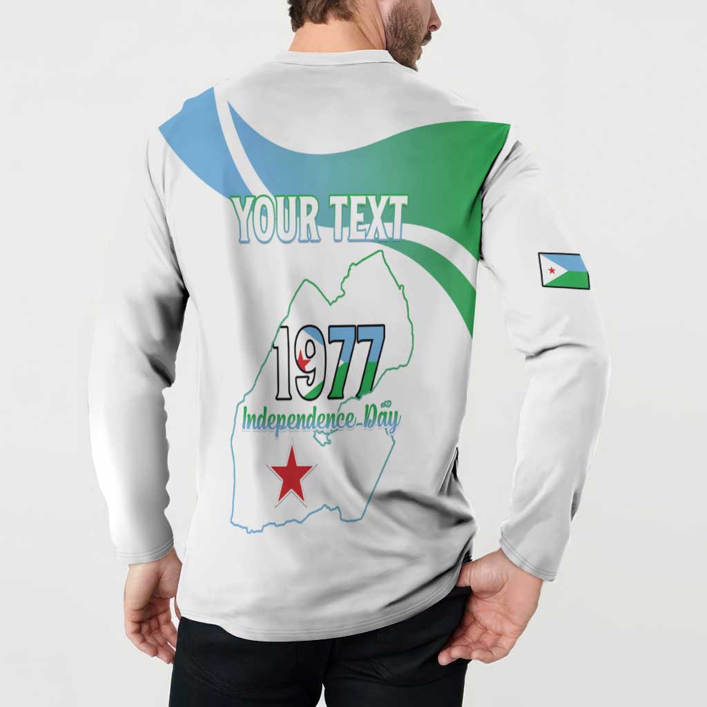 Personalized Djibouti Independence Day Button Sweatshirt Midnimo Sinnaan Nabad
