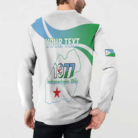 Personalized Djibouti Independence Day Button Sweatshirt Midnimo Sinnaan Nabad