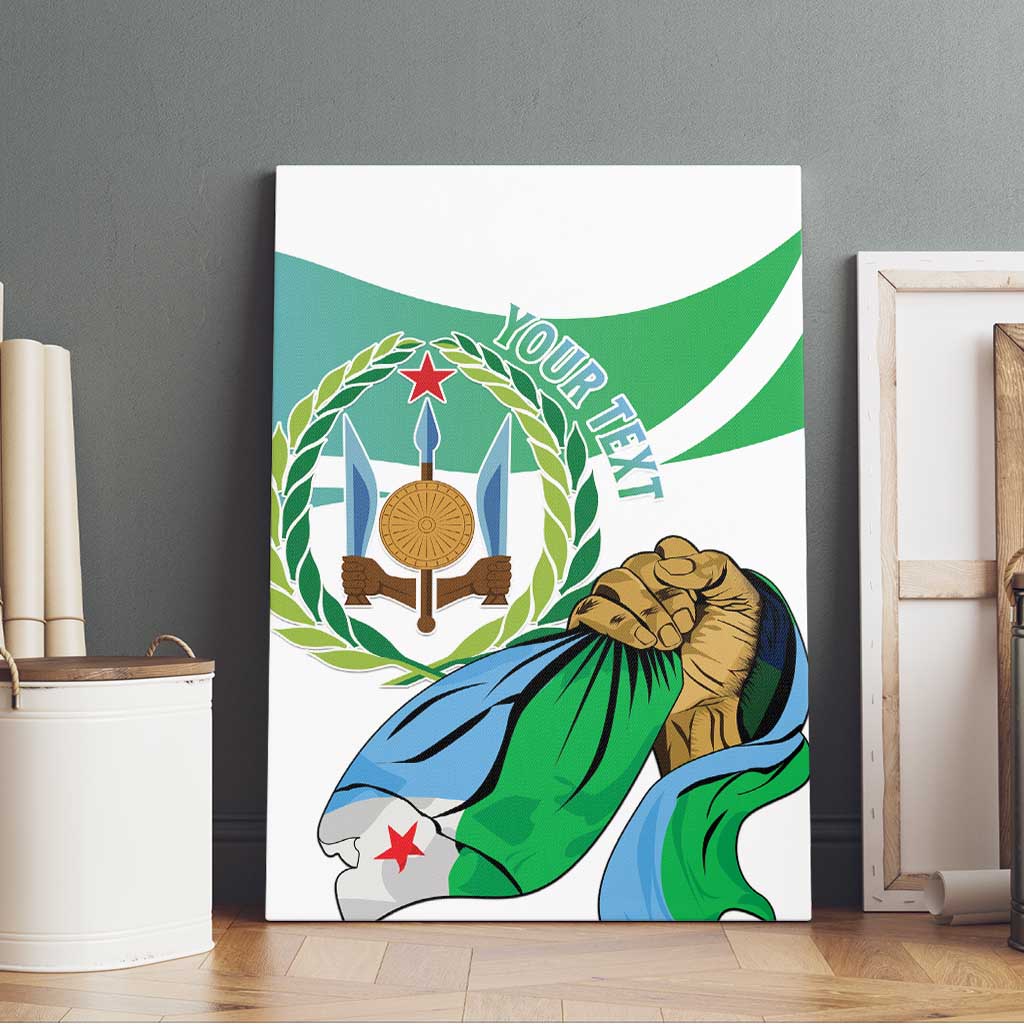 Personalized Djibouti Independence Day Canvas Wall Art Midnimo Sinnaan Nabad