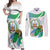 Personalized Djibouti Independence Day Couples Matching Off Shoulder Maxi Dress and Long Sleeve Button Shirt Midnimo Sinnaan Nabad