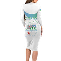 Personalized Djibouti Independence Day Family Matching Long Sleeve Bodycon Dress and Hawaiian Shirt Midnimo Sinnaan Nabad