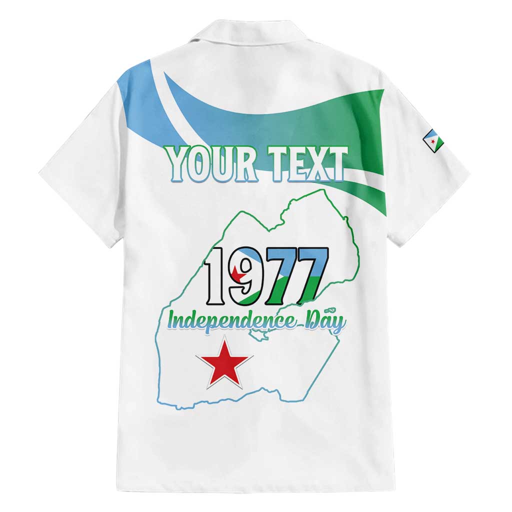 Personalized Djibouti Independence Day Family Matching Off Shoulder Short Dress and Hawaiian Shirt Midnimo Sinnaan Nabad