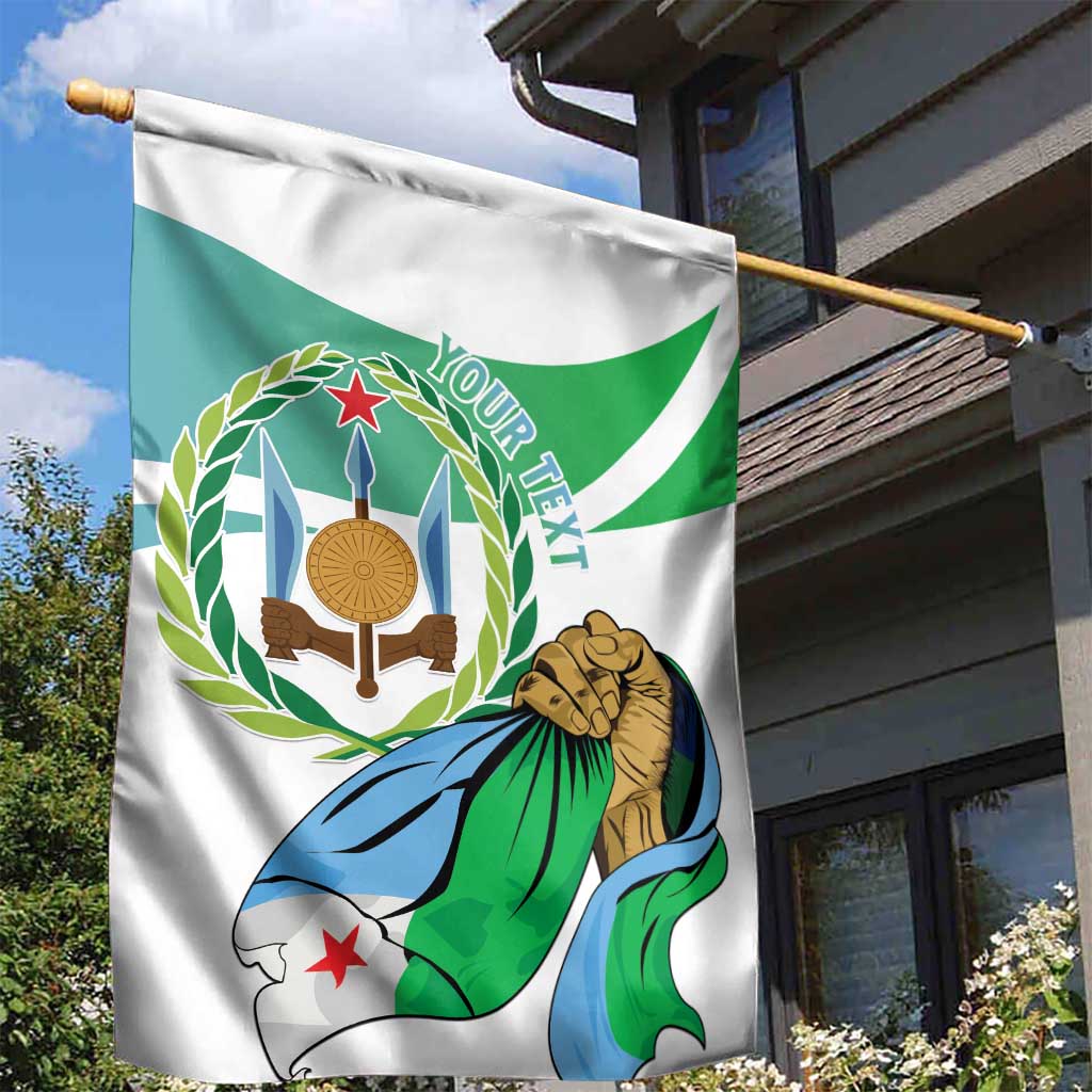 Personalized Djibouti Independence Day Garden Flag Midnimo Sinnaan Nabad