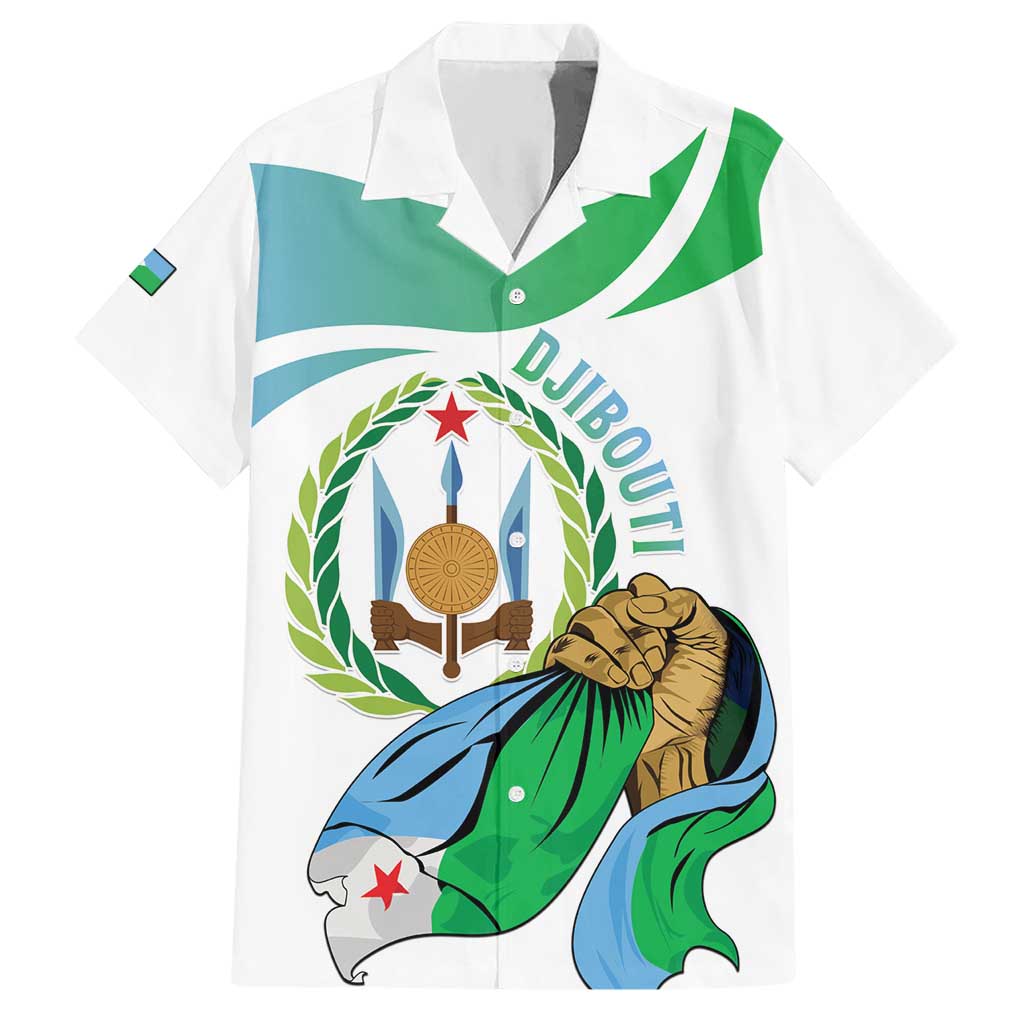 Personalized Djibouti Independence Day Hawaiian Shirt Midnimo Sinnaan Nabad