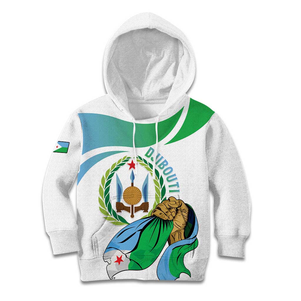 Personalized Djibouti Independence Day Kid Hoodie Midnimo Sinnaan Nabad