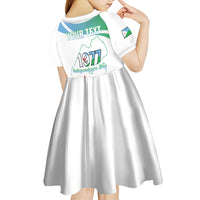 Personalized Djibouti Independence Day Kid Short Sleeve Dress Midnimo Sinnaan Nabad