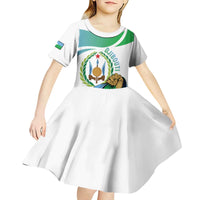 Personalized Djibouti Independence Day Kid Short Sleeve Dress Midnimo Sinnaan Nabad