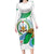 Personalized Djibouti Independence Day Long Sleeve Bodycon Dress Midnimo Sinnaan Nabad