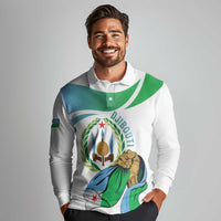 Personalized Djibouti Independence Day Long Sleeve Polo Shirt Midnimo Sinnaan Nabad