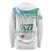 Personalized Djibouti Independence Day Long Sleeve Shirt Midnimo Sinnaan Nabad