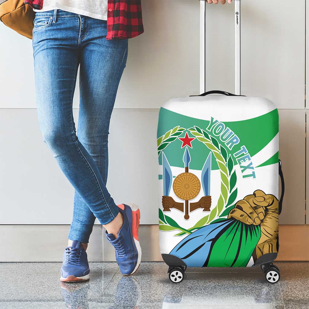 Personalized Djibouti Independence Day Luggage Cover Midnimo Sinnaan Nabad