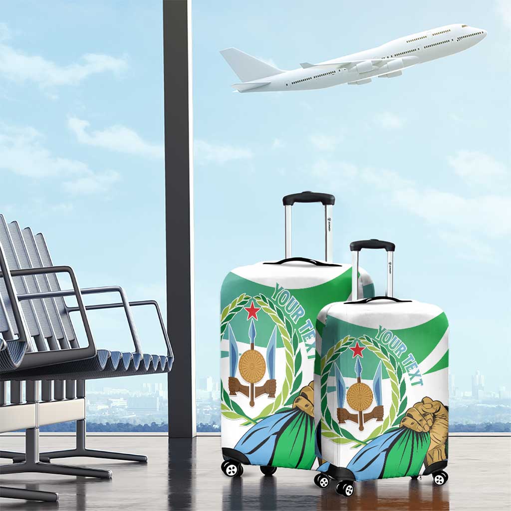 Personalized Djibouti Independence Day Luggage Cover Midnimo Sinnaan Nabad