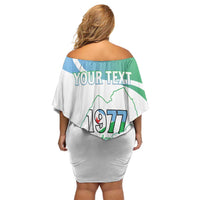 Personalized Djibouti Independence Day Off Shoulder Short Dress Midnimo Sinnaan Nabad