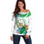Personalized Djibouti Independence Day Off Shoulder Sweater Midnimo Sinnaan Nabad