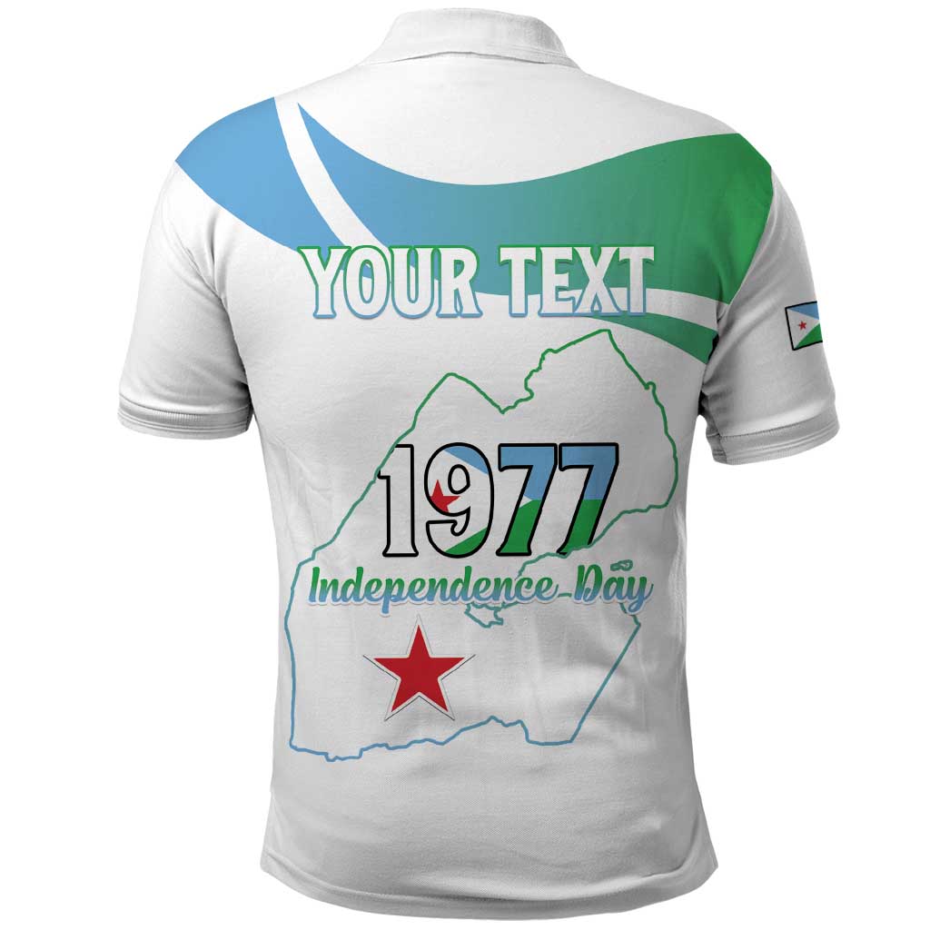 Personalized Djibouti Independence Day Polo Shirt Midnimo Sinnaan Nabad