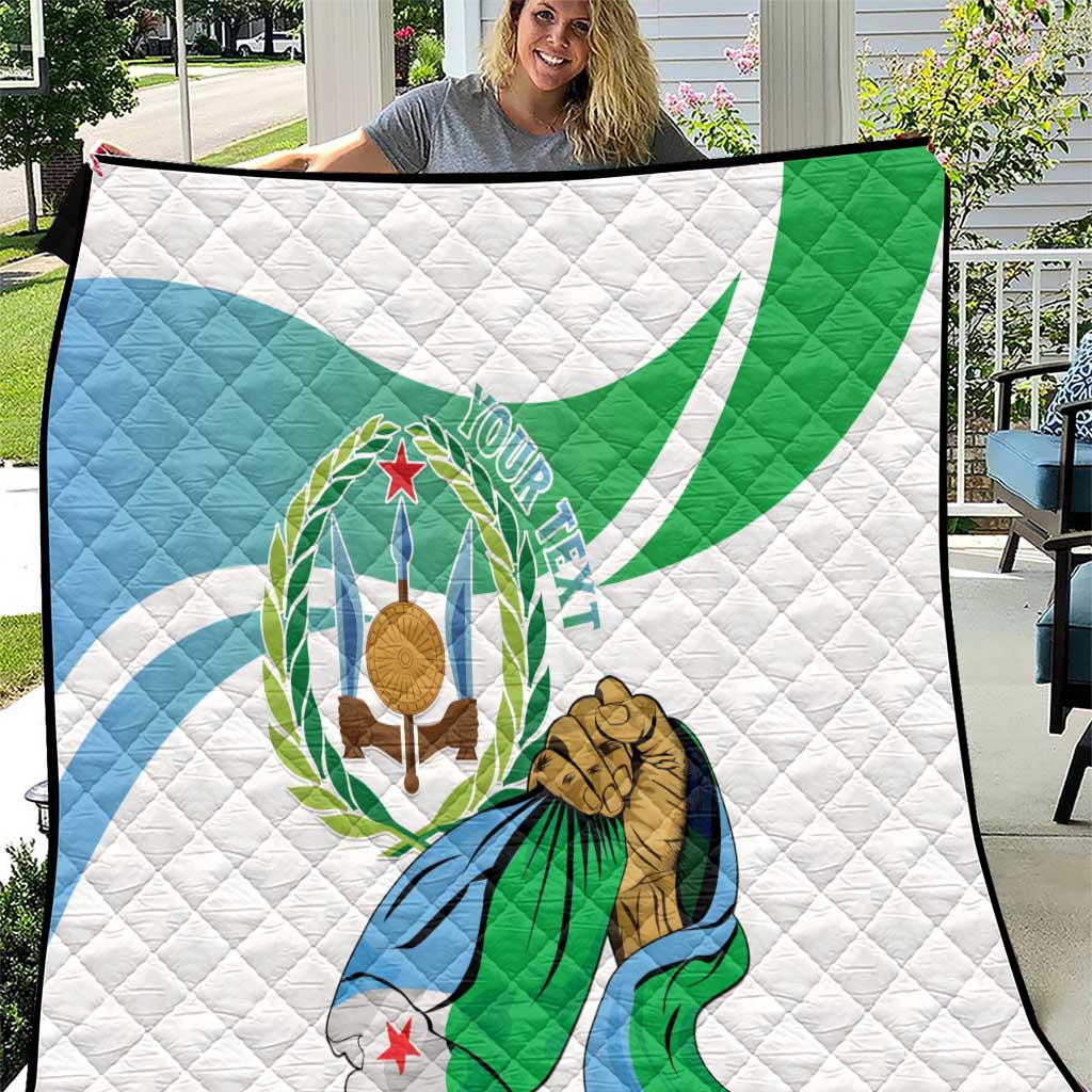 Personalized Djibouti Independence Day Quilt Midnimo Sinnaan Nabad