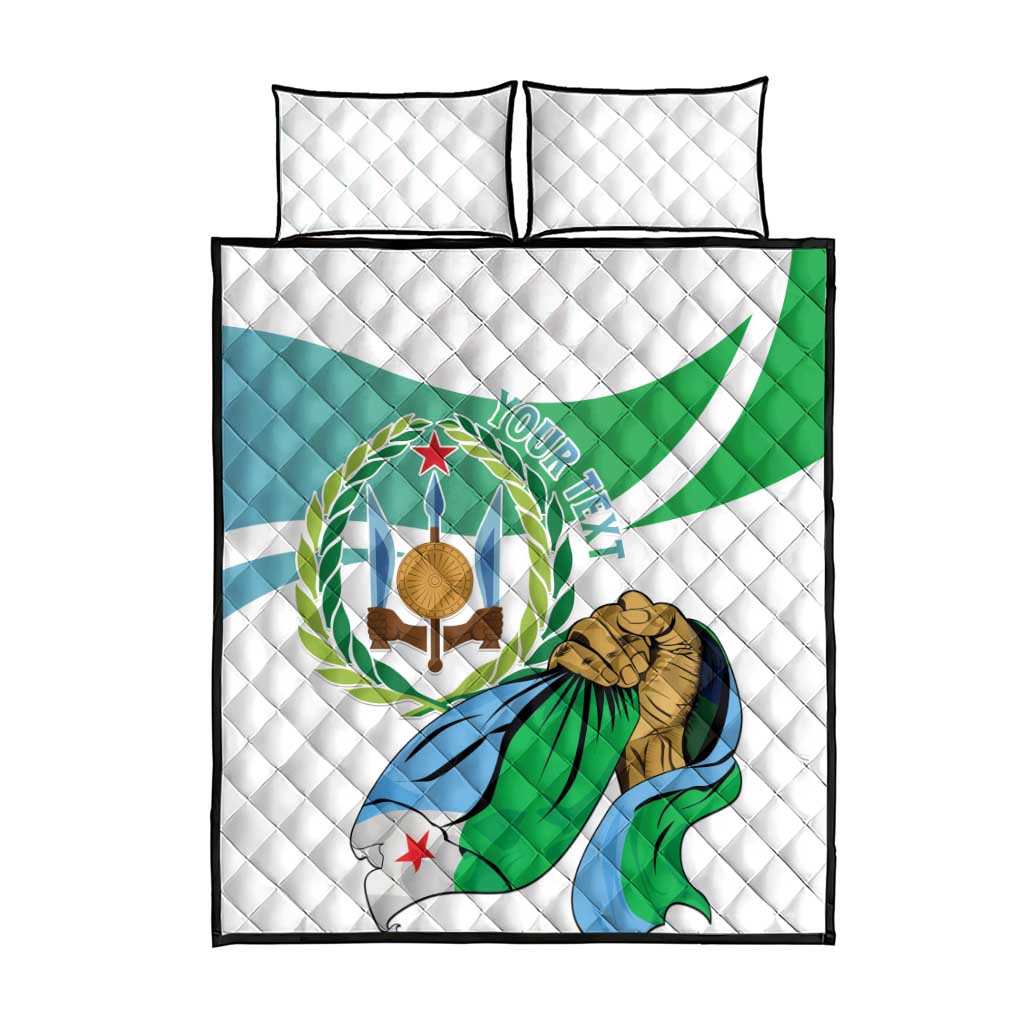 Personalized Djibouti Independence Day Quilt Bed Set Midnimo Sinnaan Nabad