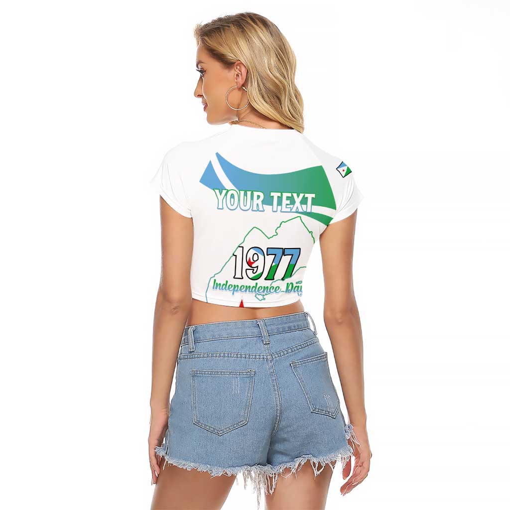 Personalized Djibouti Independence Day Raglan Cropped T Shirt Midnimo Sinnaan Nabad