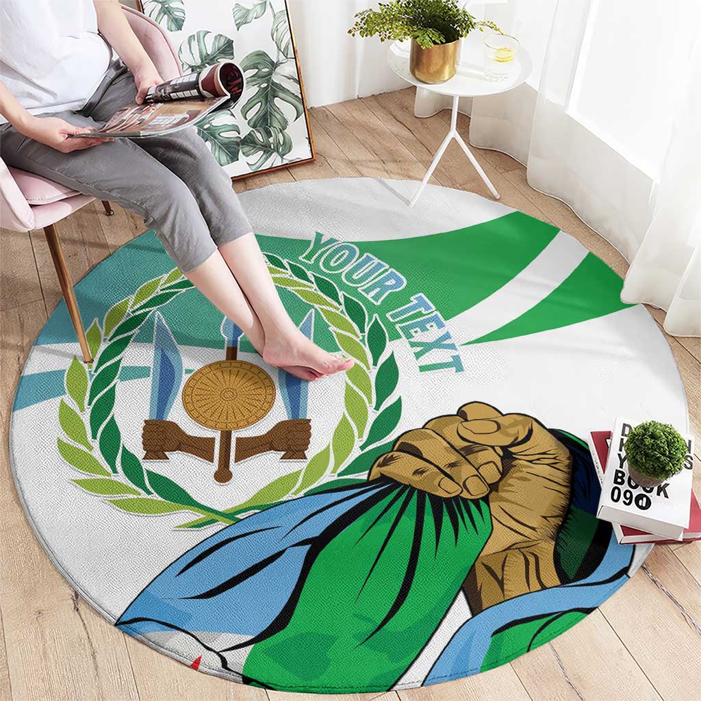 Personalized Djibouti Independence Day Round Carpet Midnimo Sinnaan Nabad