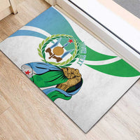 Personalized Djibouti Independence Day Rubber Doormat Midnimo Sinnaan Nabad