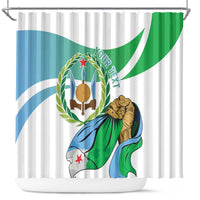 Personalized Djibouti Independence Day Shower Curtain Midnimo Sinnaan Nabad
