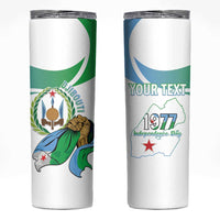 Personalized Djibouti Independence Day Skinny Tumbler Midnimo Sinnaan Nabad