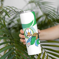 Personalized Djibouti Independence Day Skinny Tumbler Midnimo Sinnaan Nabad