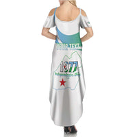 Personalized Djibouti Independence Day Summer Maxi Dress Midnimo Sinnaan Nabad