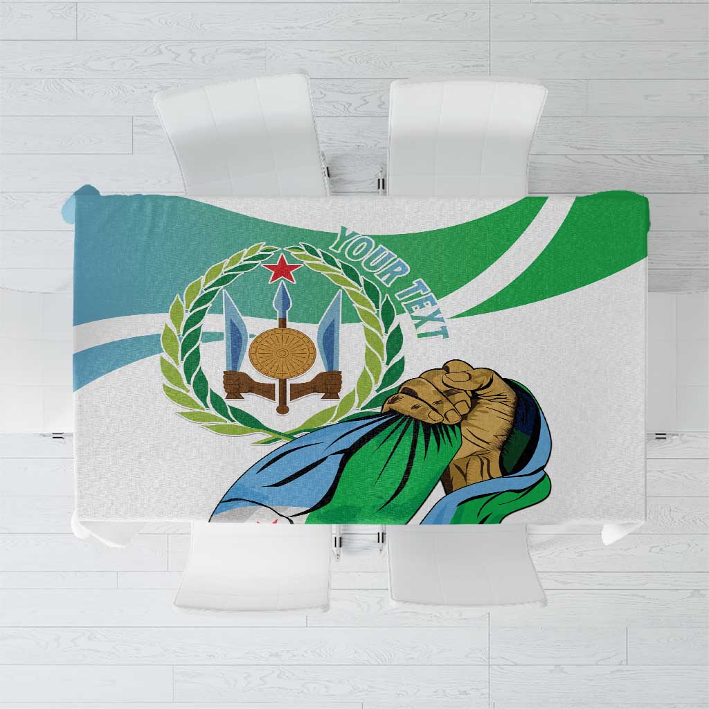 Personalized Djibouti Independence Day Tablecloth Midnimo Sinnaan Nabad