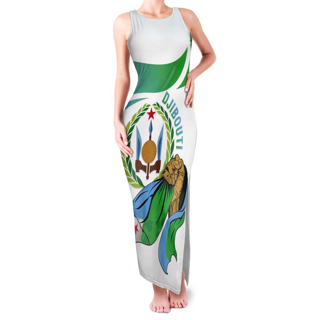 Personalized Djibouti Independence Day Tank Maxi Dress Midnimo Sinnaan Nabad