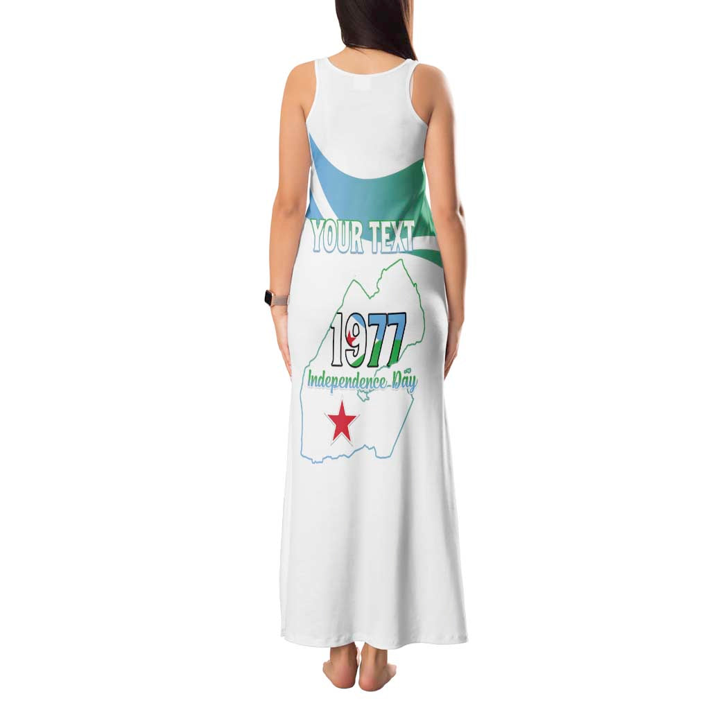 Personalized Djibouti Independence Day Tank Maxi Dress Midnimo Sinnaan Nabad