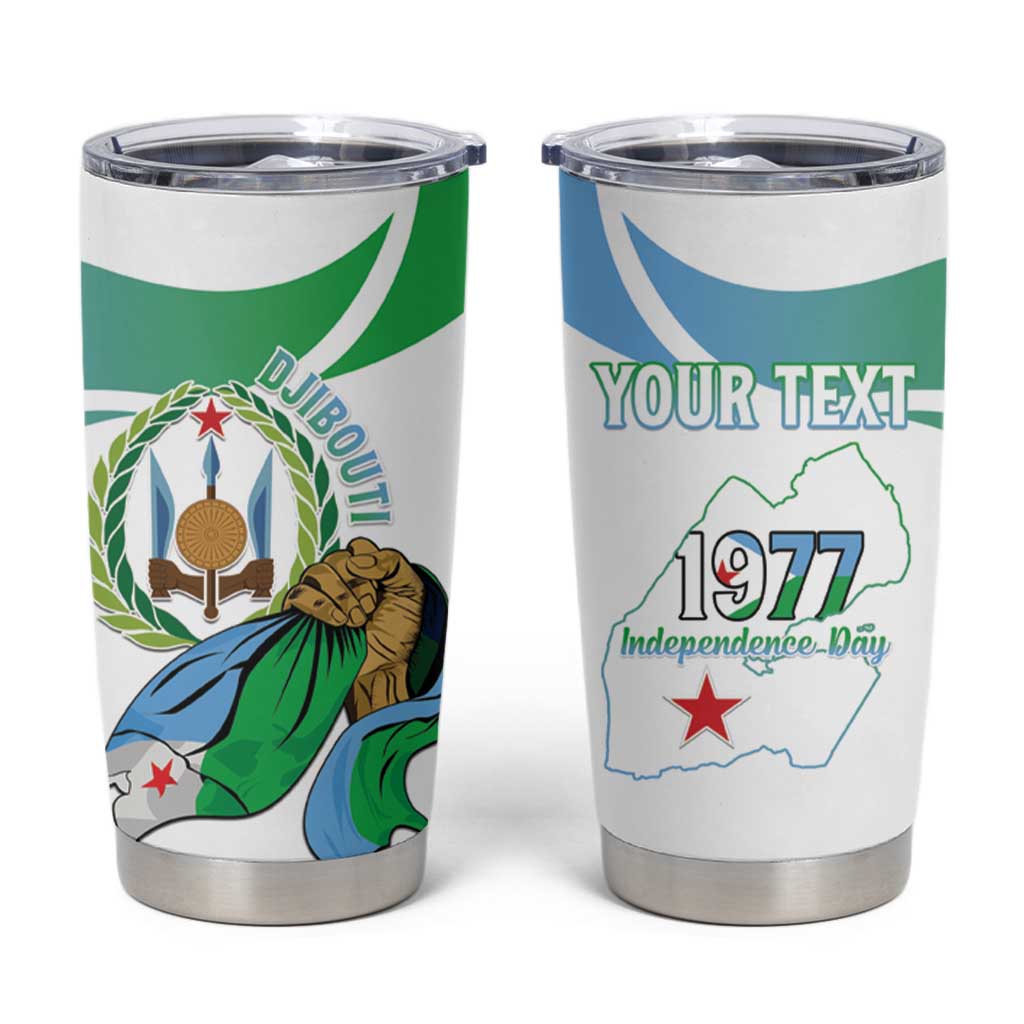 Personalized Djibouti Independence Day Tumbler Cup Midnimo Sinnaan Nabad