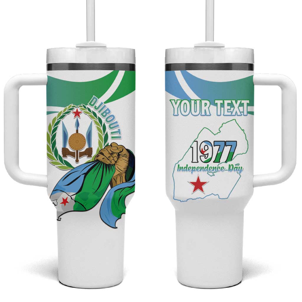 Personalized Djibouti Independence Day Tumbler With Handle Midnimo Sinnaan Nabad