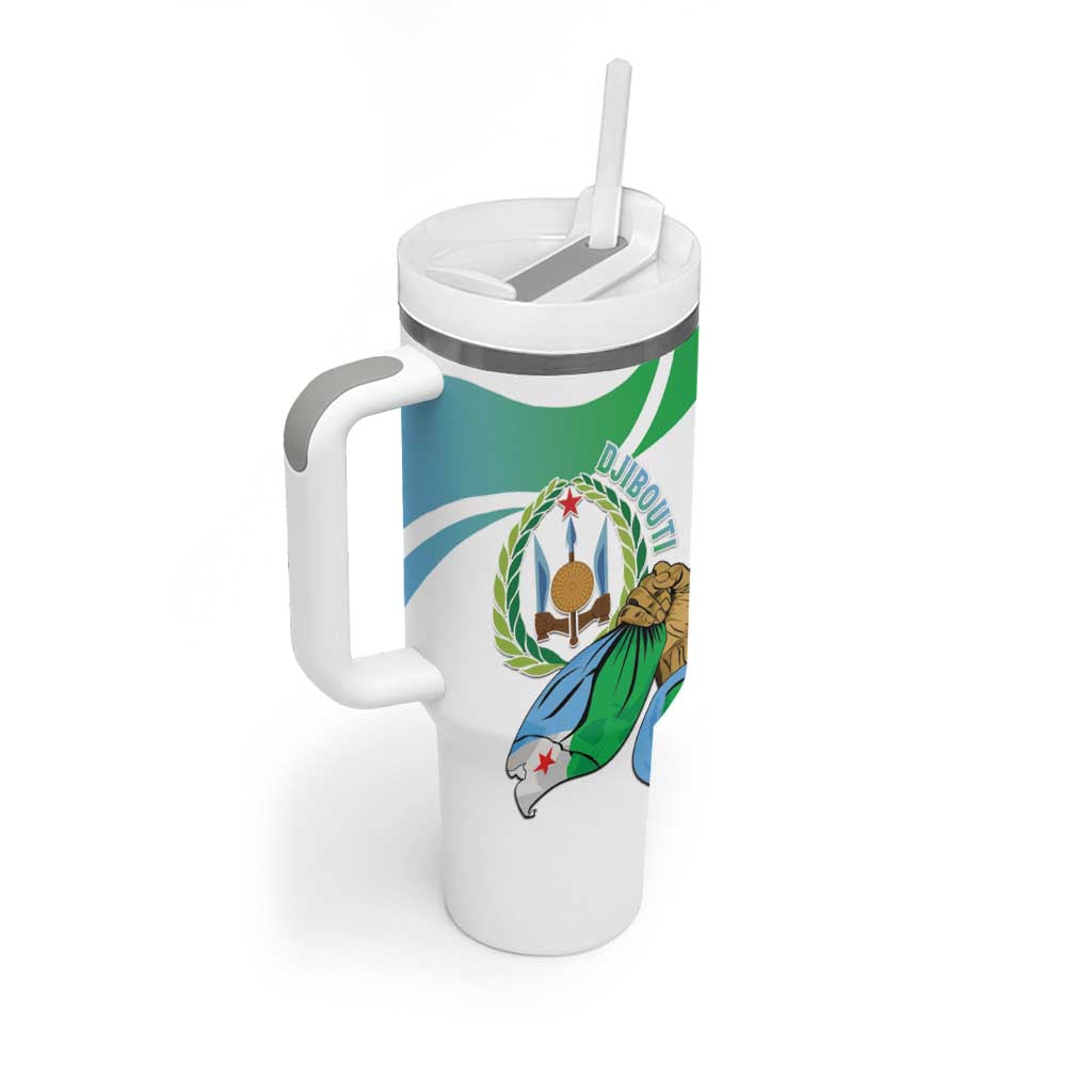 Personalized Djibouti Independence Day Tumbler With Handle Midnimo Sinnaan Nabad