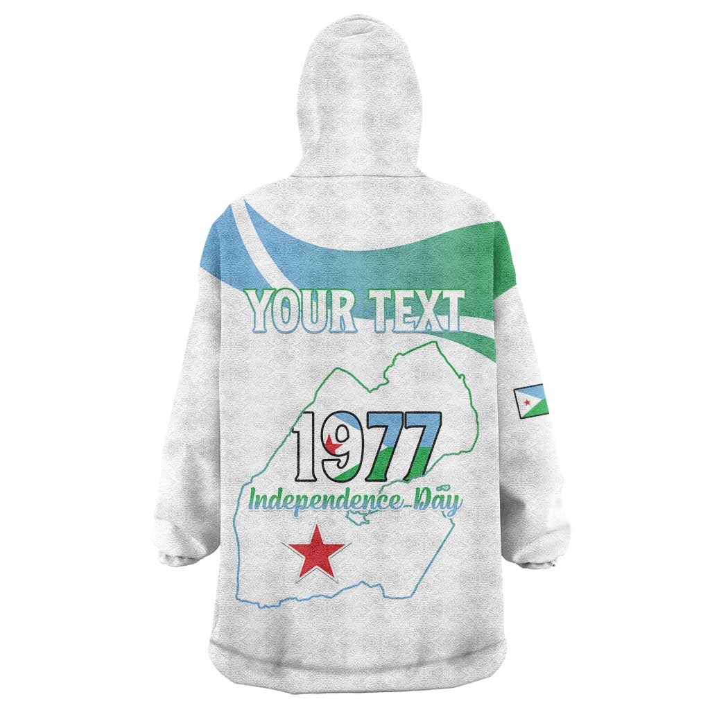 Personalized Djibouti Independence Day Wearable Blanket Hoodie Midnimo Sinnaan Nabad