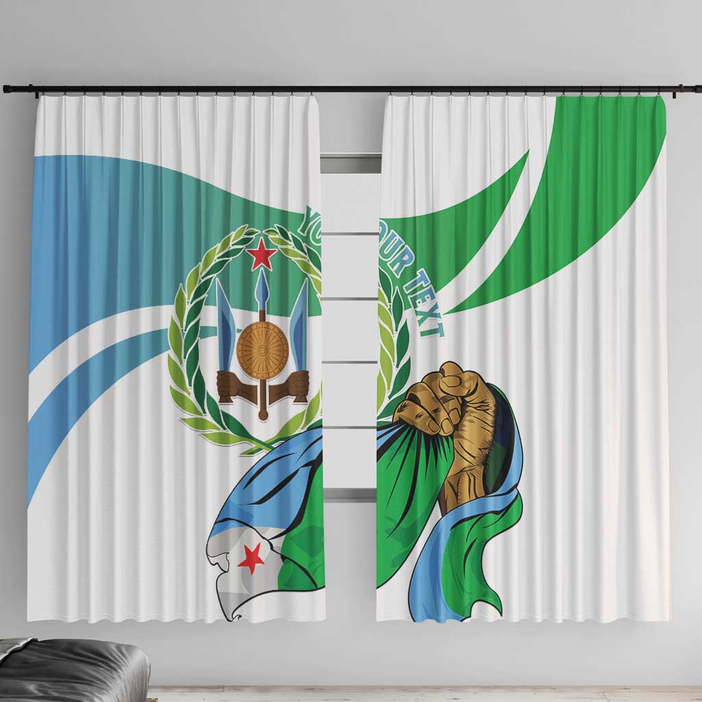 Personalized Djibouti Independence Day Window Curtain Midnimo Sinnaan Nabad