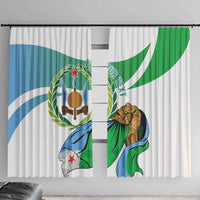 Personalized Djibouti Independence Day Window Curtain Midnimo Sinnaan Nabad