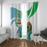 Personalized Djibouti Independence Day Window Curtain Midnimo Sinnaan Nabad